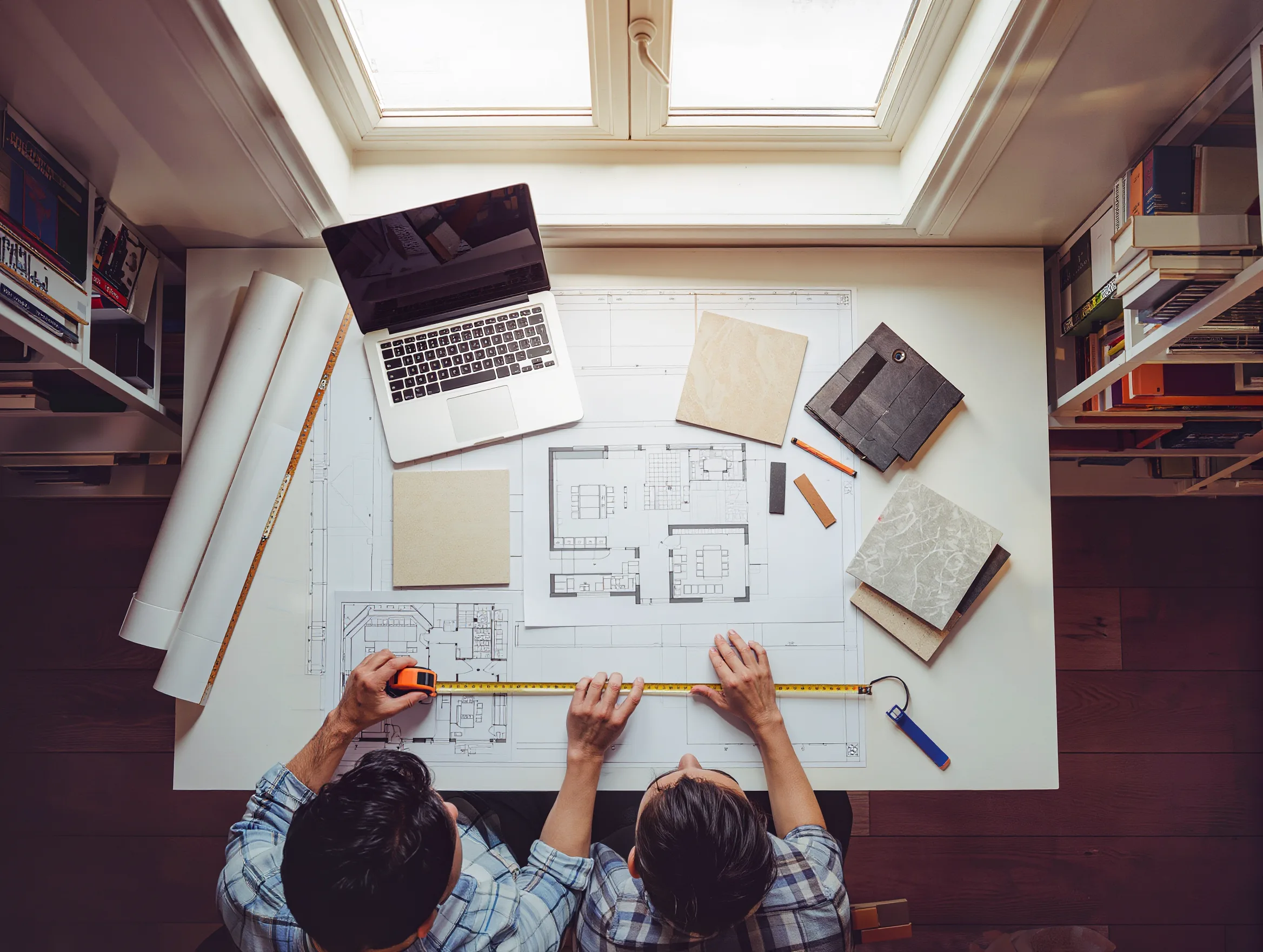 Architects Planning a House